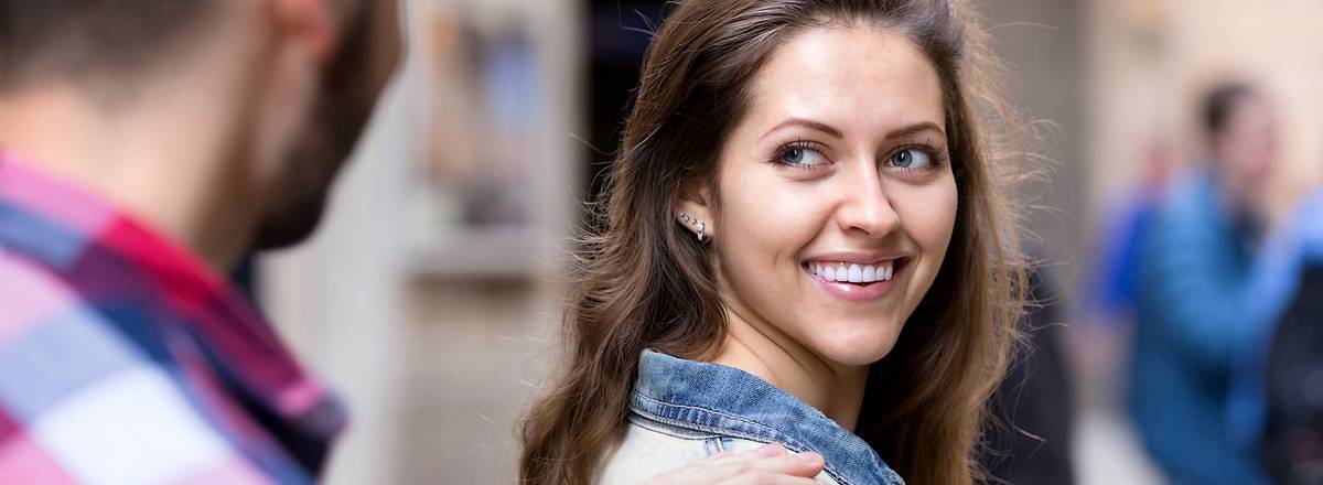 Young woman smiling