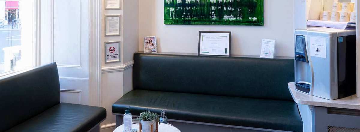 Waiting area at Elgin Dental Care