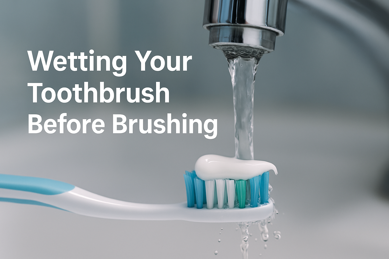 The Little Splash That Could: Wetting Your Toothbrush Before Brushing The Little Splash That Could: Wetting Your Toothbrush Before Brushing